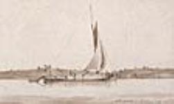 Bateau de Durham sur le fleuve Saint-Laurent 1832