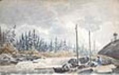 Portage sur la rivière Sea 5 octobre, 1819.