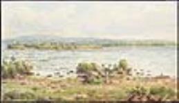 Sault Ste. Marie depuis le canal du côté américain ca. 1860
