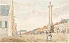 Nelson's Monument and Market Place of Montreal, July 20th, 1829. July 20, 1829