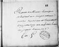 [Réponse de Vaudreuil aux Indiens "outaouais et autres descendus avec ...]. 1709, juillet, 29