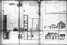 ["Plans et profil coloré en jaune du bâtiment proposé pour ...]. 1739
