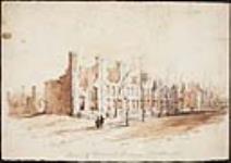 Les ruines de Cornwall Terrace [Montréal] ca. 1852