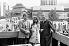 Actor Robert Wagner with actress Senta Berger at Expo 67. 7 Aug. 1967