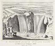 A Facsimile View of Niagara Falls by Father Louis Hennepin, 1698.