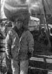 Evaloo, an Inuit man, aboard R.M.S. Nascopie en route from Southampton Island to Wolstenholme. 21 August 1945