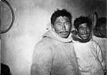 Three Inuit men aboard R.M.S. Nascopie. ca. 1945-1946
