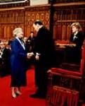 Dr Norma Walmsley receiving the Governor General's award for the Persons Case. Oct 21, 1987