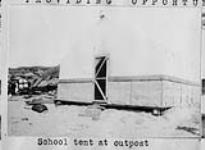 School tent at outpost.