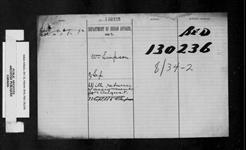 CAPE CROKER AGENCY - RETURN OF LAND ASSIGNMENTS FOR THE MONTH OF AUGUST 1892 1892