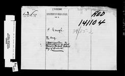 TYENDINAGA AGENCY - APPLICATION FROM PATRICK GOUGH, TO PURCHASE OR RENT GRASS CREEK ISLAND IN THE BAY OF QUINTE 1893