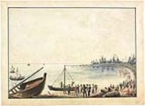 Shipwreck and halt on the great Winipesi Lake, Oct. 23, 1821