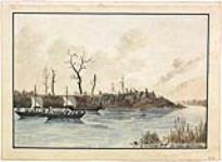 Arrival at the mouth of the Red River in North America, 47 N., and welcome from the Sautaux Indians, Nov. 1, 1821 after a river and sea voyage of 4836
