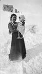 [Ruth (Inuk), Richard White¿s first wife, and baby]. Original caption: Mrs. Richard White and baby