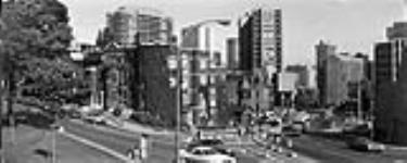 Panoramic view - Ave. des Pins in Cote des Neiges 1981.
