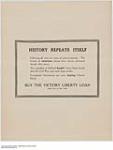 History Repeats Itself, Liberty Loan. 1918