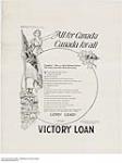 All for Canada, Canada For All, Victory Loan. October 27, 1919