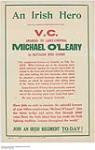 An Irish Hero! Sergeant Michael O'Leary VC, Join an Irish Regiment Today! [1915].