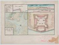 Plan du fort La Joye. Carte du port La Joye dans l'Isle St. Jean [document cartographique] [dessin d'architecture] [1751] (1940).