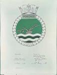 HMCS PORTAGE Crest. 1948