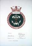 HMCS CHIPPAWA Crest. [ca. 1942-1965]