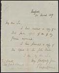 Secret letter from Pierrepont Edwards to Frederick Bruce. 30 March 1867