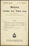 Bulletin of the Canadian Army Medical Corps - Volume 1, Number 7.