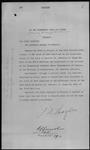 Dominion Lands - Grant to Evangelical Lutheran Peace Congregation Dungloe for cemetery amended - Min. Int. [Minister of the Interior] 1914/03/21 1914-03-27