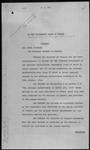National Battlefields Commision - By-laws (1) Internal Government of the Commission (2) National Battlefields Parks - Appt [Appointment] - M. Finance [Ministe of Finance] 1915/03/05  1915-03-08