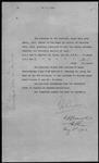 Sale Barnes Estate amendt [amendment] description of lands in O.C. [Order in Council] 1912/02/12 - M. Int. [Minister of the Interior] 1912/04/30 1912/05/03
