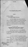 Regulations - Visits of Foreign Warships to Canadian Ports - Min. Naval S'ce [Minister of Naval Service] 1913/11/28 1913/12/01