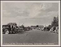 Visitors at the Dionne Quintuplets, Callander, Ont. Canada, Parking Lot. ca. 1938