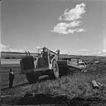 Heavy Construction Unit, Hart Highway at Dawson Creek, British Columbia. July 1, 1955