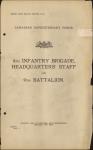 Canadian Expeditionary Force - 4th Infantry Brigade and 9th Battalion 1915