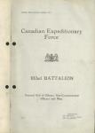 Canadian Expeditionary Force - 102nd Battalion - Nominal Roll of Officers, Non-Commissioned Officers and Men 1915-1917