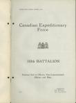 Canadian Expeditionary Force - 110th Battalion - Nominal Roll of Officers, Non-Commissioned Officers and Men 1915-1917