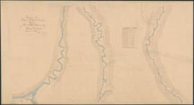 Traverse of canoe route from Clear Water River to Lake Isle à la Crosse. Season 1888. Thomas Fawcett, D.L.S. [cartographic material]. 1888