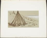[Mi'kmaq wigwam on the shore of Sydney Harbour, Cape Breton]. Original title: Micmac wigwam on the shore of Sydney Harbour, Cape Breton  July 28, 1860