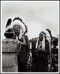 [Investiture of Hon. James N. Allan as an honourary Chief of the Six Nations near Brantford, Ont.]. [between 1958-1962].