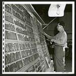 Some of the thousands of Japanese characters which go into the "The New Canadian", which was published every week in Kaslo: offices now moved to Winnipeg  [1945/06/16-1945/06/28]