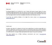 Message from Japanese Red Cross to Japanese in Canada.
