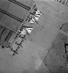 Aerial views  of CF-105's (5) outside hangar. 8 May 1959