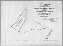 Plan of Indian Reserves No. 157D & 157E near Fox Point, Lac La Ronge, Sask. Treaty No. 10. Surveyed in 1909 by the late J. Lestock Reid, D.L.S.... [Additions 1930/Additions en 1930]
