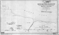 Treaty No. 5. Moose Lake Indian Reserve No. 31F on Township 54, Ranges 19 and 20, West of Principal Meridian, Province of Manitoba. Surveyed by P.M.H. LeBlanc, D.L.S., 1916. [Additions to 1955/Additions jusqu'en 1955]