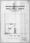 Plan of North-West Mounted Police Reserve north of the Peigan Indian Reserve, Tp. 9, Rge. 27, West of 4th I.M. Surveyed by C.F. Miles, D.L.S., August 4th & 5th, 1887.