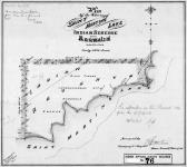 Tr. 2. Plan of the survey of Saint Martins Lake Indian Reserve No. 49, Keewatin, contg. 4088 acres. Surveyed by H. Martin, Dom.  Land Surveyor, Winnipeg, 21st May, 1877....  [Additions to 1893/Additions jusqu'en 1893]