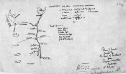 Plan of land bought by the Earl of Selkirk from Pegius and other Indians, 18th July, 1817 [showing names and marks of Indian participants/indiquant les noms et les signatures distinctives des participants indiens].