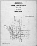 Subdivision survey, Gambler's Reserve No. 63 near Binscarth, Manitoba. Surveyed by J. Lestock Reid, D.L.S., May 1900. [2 copies/2 exemplaires]