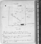 [Sketch of Michel Reserve No. 132 showing the land which J. L'Hirondelle leased while he was living, and the house and stable outside of the Reserve.]