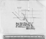 Copy of sketch of fishing station at Crooked Lake, accompanying my report of June 5th, 1884 to...the Commissioner of Indian Affairs. John C. Nelson.